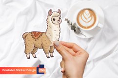Alpaca Sticker, Llama Sticker, Animal Sticker, Alpaca Art Product Image 1