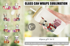 Glass Can Alpaca Gift Product Image 1