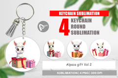 Keychain Alpaca Gift Product Image 1