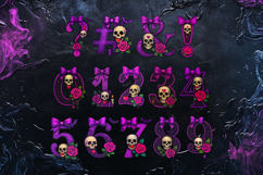Gothic Halloween Alphabet Letters | Glitter &amp; Glam Product Image 4