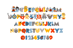 Alphabot Color Font Product Image 3