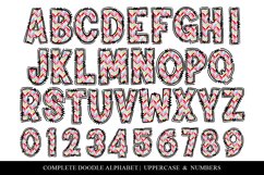 Bright Pastel Herringbone Pattern Doodle Letter Alphabet Product Image 2