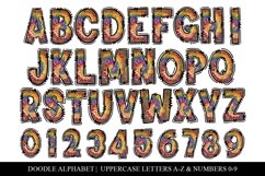 Tie Dye Leopard Doodle Letter Sublimation Alphabet Set Product Image 3