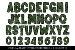 St Patrick&#039;s Day Lucky Clover Doodle Alphabet Set Product Image 3
