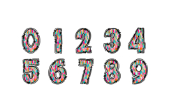 Rainbow Brush Stroke Alphabet PNG, Colorful Doodle Letters Product Image 3