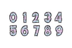 Skeleton Floral Alphabet PNG, Pastel Doodle Letters Product Image 3
