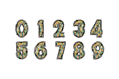 Boho Brushstroke Alphabet PNG, Hand Drawn Doodle Letters Product Image 3