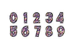 Camo Alpha Doodle Letter Clipart Set Product Image 3