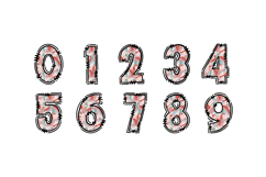 Abstract Brush Alphabet PNG, Colorful Doodle Letters Product Image 3