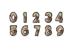 Rustic Christmas Alphabet PNG, Farmhouse Holiday Doodle Product Image 3