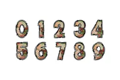 Rustic Christmas Alphabet PNG, Farmhouse Holiday Doodle Product Image 3