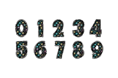 Paw Print Alphabet PNG, Dog Bone Doodle Letters Product Image 3