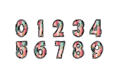 Hand Drawn Doodle Alphabet PNG Letters Product Image 3