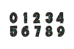 Paw Print Alphabet PNG, Dog Bone Doodle Letters Product Image 3