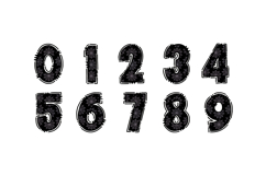 Halloween Alphabet PNG, Black Spiderweb Doodle Letters Product Image 3