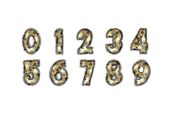 Sunflower Honeycomb Alphabet PNG Product Image 3