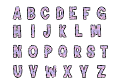 Halloween Alphabet PNG, Pastel Spiderweb Doodle Letters Product Image 2