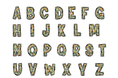 Boho Brushstroke Alphabet PNG, Hand Drawn Doodle Letters Product Image 2
