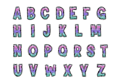 Dripping Alphabet PNG, Pastel Doodle Letters Product Image 2