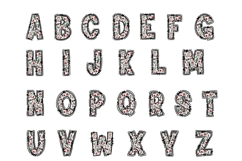 Christmas Alphabet PNG, Holiday Doodle Letters Product Image 2