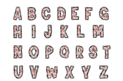 Abstract Brush Alphabet PNG, Colorful Doodle Letters Product Image 2