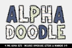Pretty Patterns Doodle Alphabet Bundle - 4 Complete Sets Product Image 1