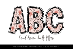 Rose Leopard Print Alphabet PNG Letters Product Image 1