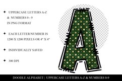 St Patrick&#039;s Day Lucky Clover Doodle Alphabet Set Product Image 2