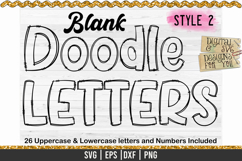 Blank Alphabet Letters - Doodle Alphabet Bundles - 4 Sets Product Image 11