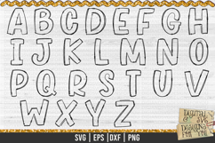 Blank Alphabet Letters - Doodle Alphabet Bundles - 4 Sets Product Image 12