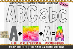 Blank Alphabet Letters - Doodle Alphabet Bundles - 4 Sets Product Image 16