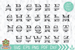 Split Floral Frame Svg Product Image 2