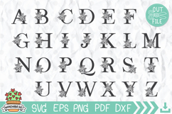 Split Floral Frame Svg Product Image 3