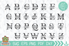 Split Floral Frame Svg Product Image 4