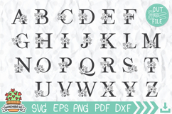 Split Floral Frame Svg Product Image 5