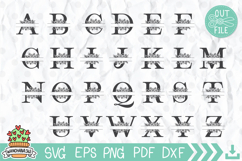 Split Floral Frame Svg Product Image 6