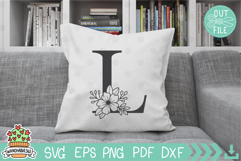 Split Floral Frame Svg Product Image 7