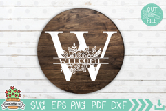 Split Floral Frame Svg Product Image 8