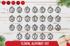 Floral Alphabet Set, Christmas A-Z Ornaments Product Image 1