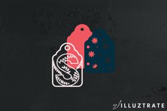 Alphabet Gift Tags | Paper Craft Gift Tag SVG Cut File Product Image 3