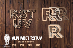 Alphabet laser cutting RSTUV Product Image 1