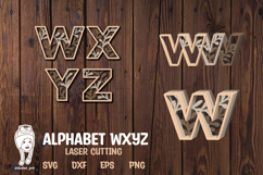 Alphabet laser cutting WXYZ Product Image 1