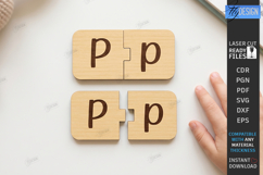 Alphabet Matching Puzzle Laser Cut Bundle | Kids Laser | CNC Product Image 17