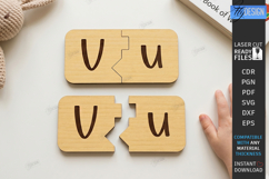 Alphabet Matching Puzzle Laser Cut Bundle | Kids Laser | CNC Product Image 23