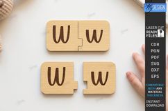 Alphabet Matching Puzzle Laser Cut Bundle | Kids Laser | CNC Product Image 24