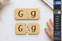 Alphabet Matching Puzzle Laser Cut Bundle | Kids Laser | CNC Product Image 8