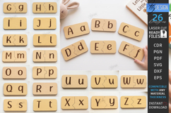 Alphabet Matching Puzzle Laser Cut Bundle | Kids Laser | CNC Product Image 1