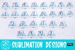 Monogram Alcohol Ink Sublimation|Sublimation PNG Product Image 2