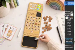 Alphabet Tracing Board Laser Cut | Montessori Educational Product Image 1