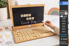 Alphabet Tracing Board Laser Cut | Montessori Educational Product Image 1
